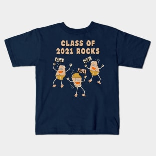 Class of 2021 Rocks Light Kids T-Shirt